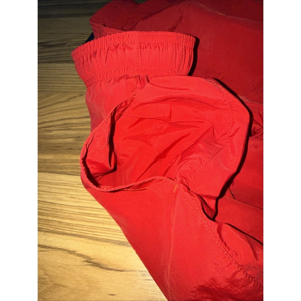 Boathouse vtg Mens Medium‎ Windbreaker Pants Red Nylon Elastic Waist Made In USA - Picture 9 of 9